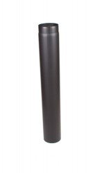 Rookkanaal EW &Oslash;200mm - 2mm L=100cm met verjonging (kleur zwart)